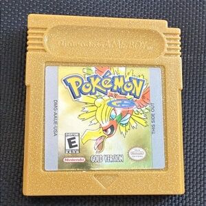 Vintage Nintendo Pokémon Gold Version GameBoy Color 2000 Authentic